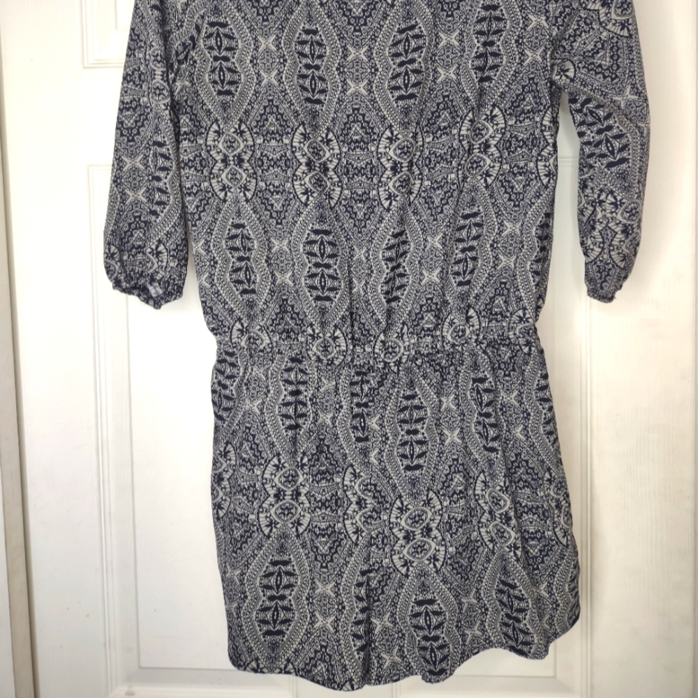 Woman's Geometric Pattern Design Short Romper Siz… - image 2